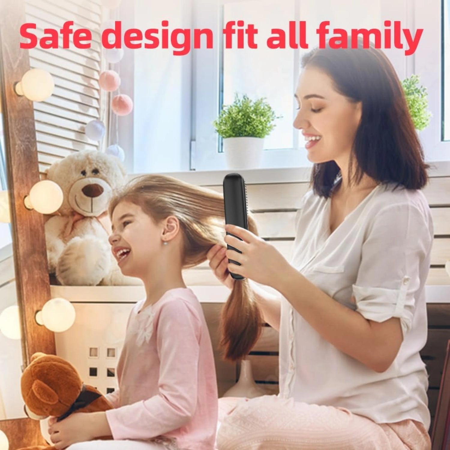 Wireless Hair Straightener Brush